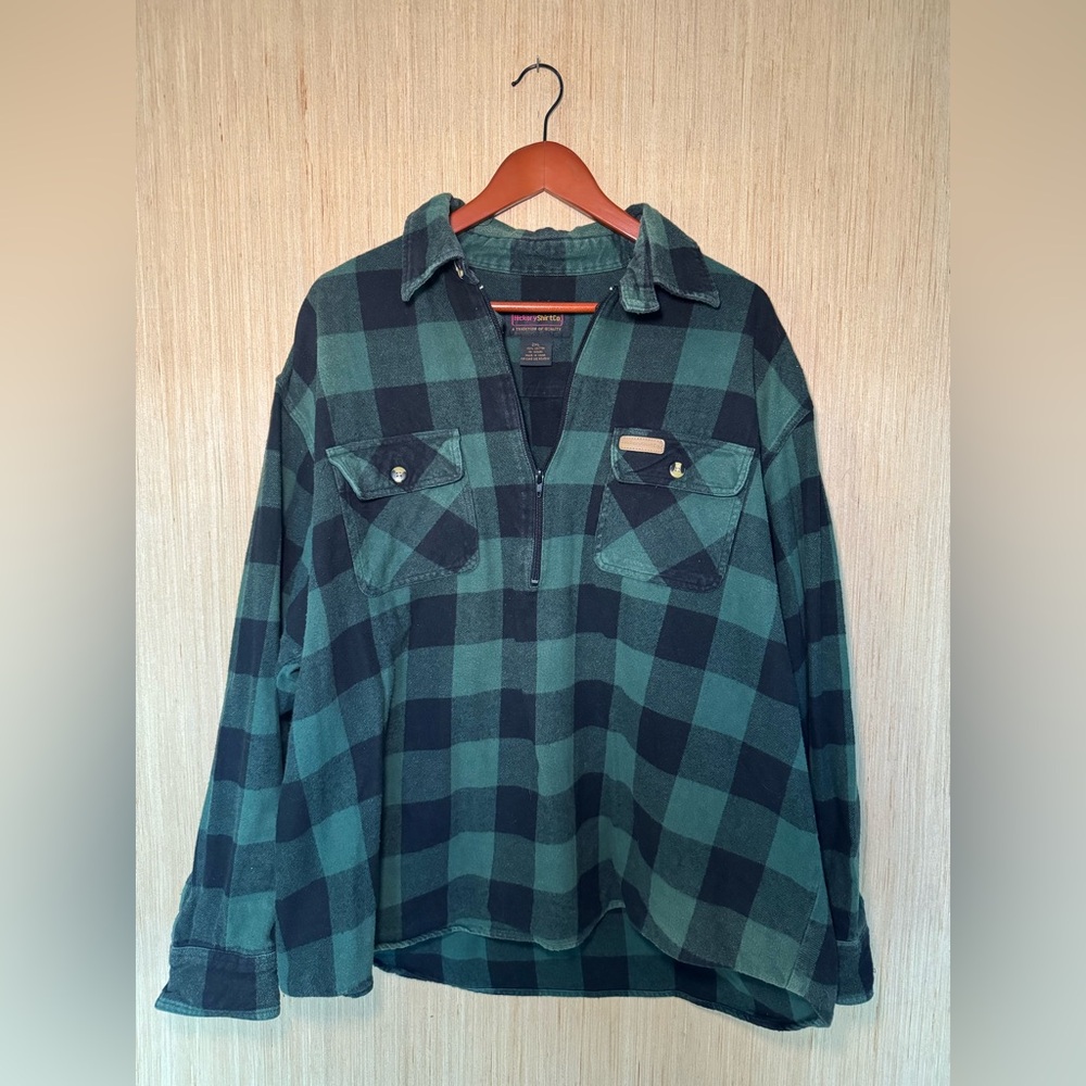 Hickory Shirt Co Men’s XXL Green Black Plaid